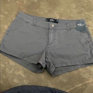 Hollister Women's High Waist Charcoal Shorts